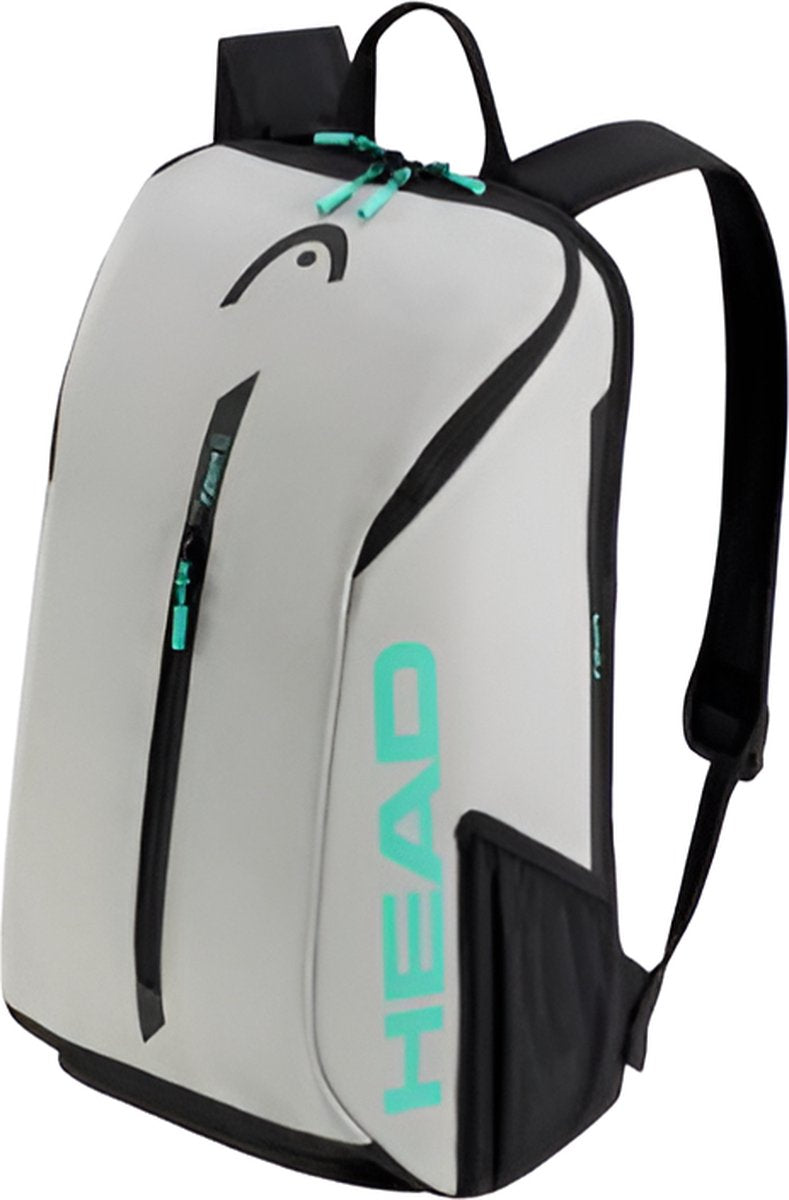 E-Shop4u - Tennistas - Tour Serie 1-2 Rugzak - Tennisschoen & Racket Vak - Tennis Racket Tas - Toernooi Sportrugzak - 25L - Grijs - Squash-Tennis-Badminton-Pickleball-Padel