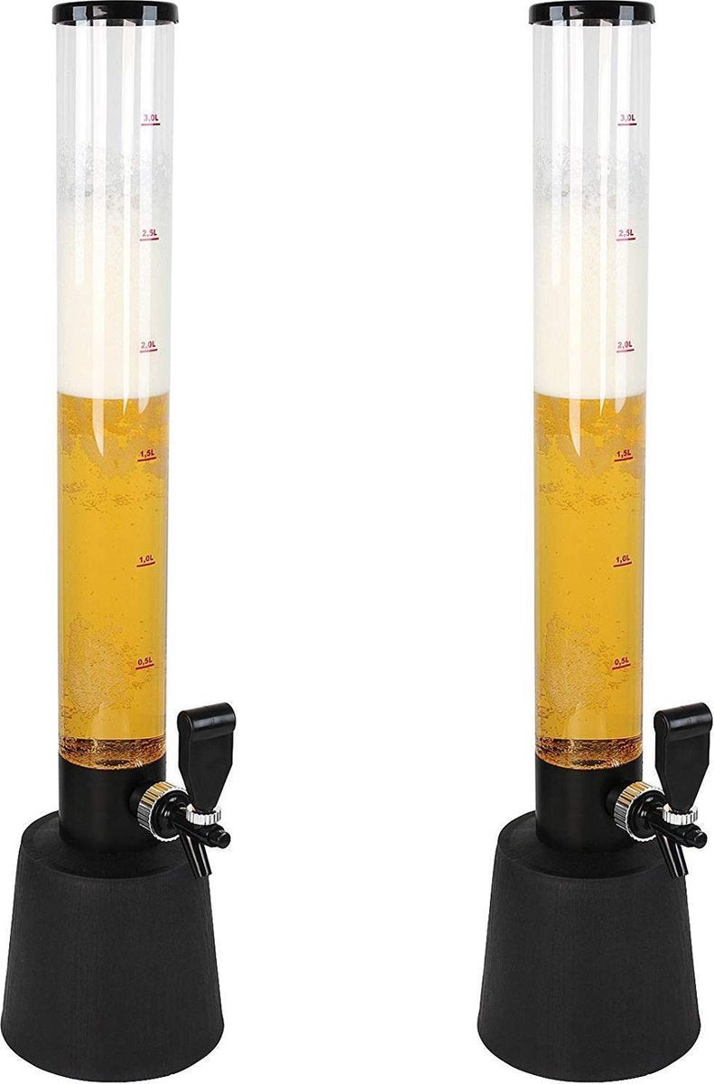 Biertoren - set van 2 - biertap - feesttopper