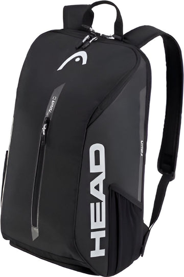E-Shop4u - Tennistas - Tour Serie 1-2 Rugzak - Tennisschoen & Racket Vak - Tennis Racket Tas - Toernooi Sportrugzak - 25L - Zwart - Squash-Tennis-Badminton-Pickleball-Padel