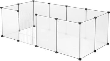Dierenren - Buiten ren - Voor Konijn, Cavia, Puppy - Ren voor dieren - Buitenhok - Puppyren - Konijnenhok - Voor Buiten - Doorzichtig