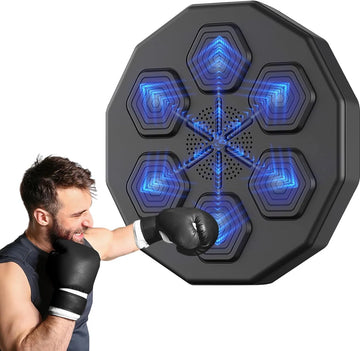 Boksmachine - Digitale boksmachine - Met muziek & Bluetooth - Intelligente Training - Muurbevestiging - Zwart - Boksen - Boksbal - Bokszak - Boxing Machine - Boxmachine - Boksmachine met muziek