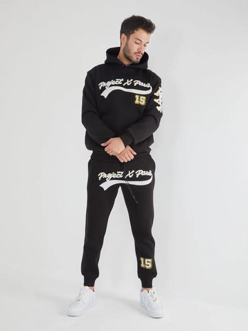 Trainingspak Hoody |Katoen - Dikke pak - Mannen Trainingspak Herfst Winter Mannen Set Merk Sport trui + Broek Stuks Set Fashion Casual Trainingspak Mannen Kleding - L
