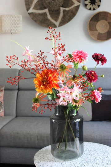 Kunstbloemen - Zijdenbloemen - Herfstboeket - Bloemenjunkie.