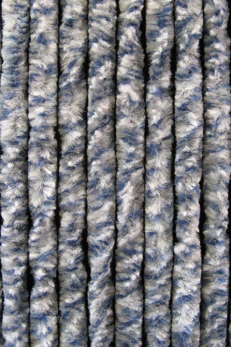 Kattenstaart - 100x230 cm - Blauw/Grijs/Wit