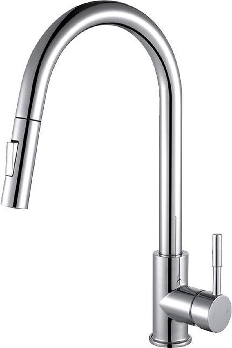 M-88117 Keukenkraan - 40 cm Hoog - RVS - Kleur: Chroom