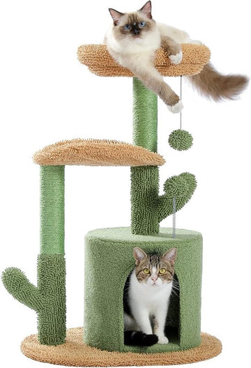Kattenboom / krabpaal - kattenmeubel \ cat play tower, Activity Center, stable and stable, cat tree with hammock and beautiful cat house,