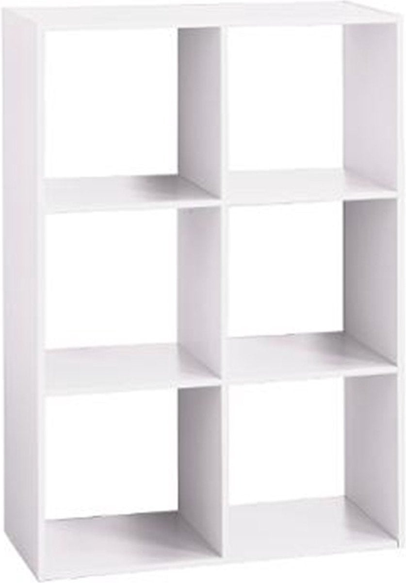 Boekenkast Vakkenkast 6 Vakken Nina Wit
