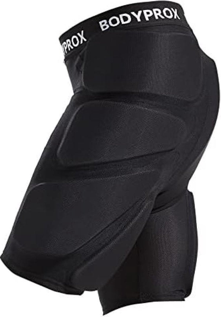 Beschermende gewatteerde shorts voor ski, skate en snowboard - 3D-bescherming voor heup en stuitje (groot)