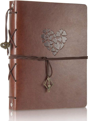 Lederen Fotoalbum Doe Het Zelf Plakboekalbum Foto Boek Bruiloft Gasten Boek Vintage Photo Album Scrapbook 60 Zwarte Pagina's voor Kerst Verjaardag Jubileum Cadeau voor Moeder Vrouw Man Vriend