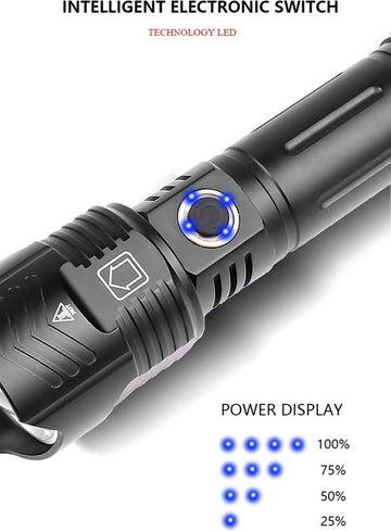 Professionele Oplaadbare LED Zaklamp AOS Light XHP 110.2 4700 Lumen