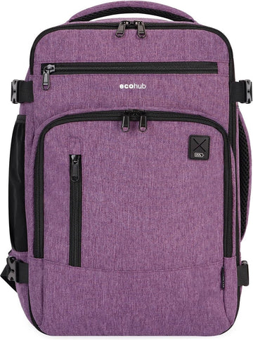 Rugzak 40 x 20 x 25 cm, voor Ryanair vliegtuig, reisrugzak, handbagage, bagage, laptop, dagrugzak, PET-gerecyclede, milieuvriendelijke rugzak, waterdicht, onder de zitting, 20 liter, voor