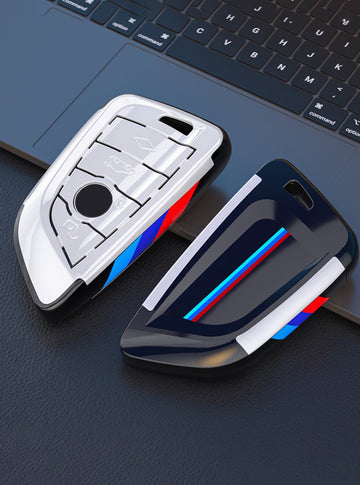 BMW Sleutel Hoes Wit Fiber ABS Behuizing - Puntig [Voor Bmw 1 3 5 7 Serie 320i 530i 550i F20 F21 f30 F31 F25 F01 F02 F07 F10 X1 X3 X4 X5 X6] - Type B