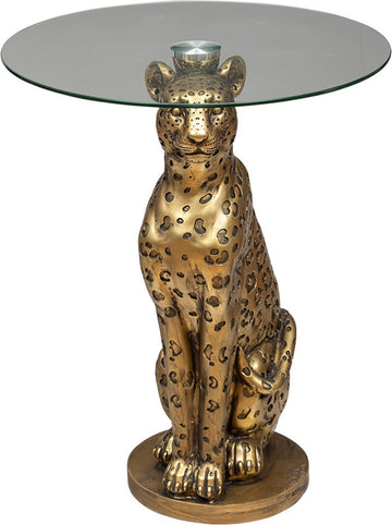 Bijzettafel Ø 40 cm Léopard