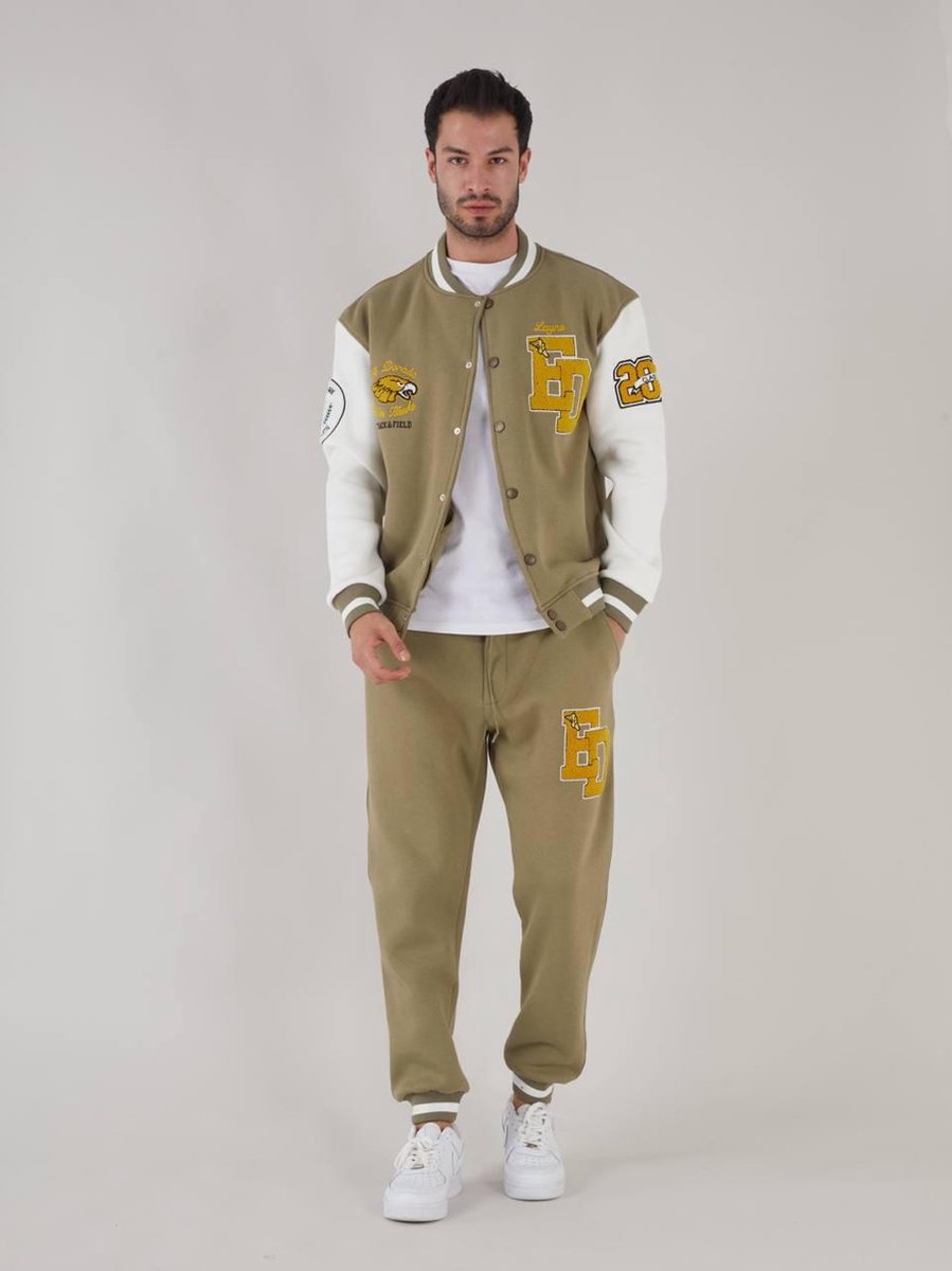 Varsity set - Mannen Trainingspak Mannen track suit | Jasje + Broek Fashion Casual Trainingspak Heren Kleding- S