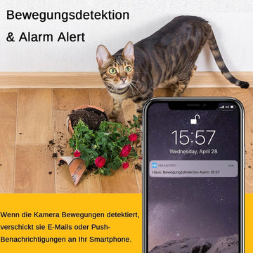 Hondencamera - Honden Camera - Huisdiercamera - Indoor Camera - Huisdier Camera - Petcam - Camerabewaking - Beveiligingscamera - Beveiligingscamera voor binnen - Beveiligingscamera binnen - Bewakingscamera - Bewakingscamera voor binnen