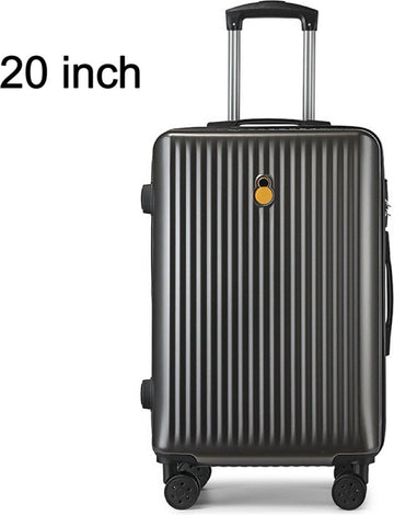 Handbagage Koffer - Reiskoffer - Koffers - Met ritssluiting - 4 wielen - 20 inch - Donkergrijs