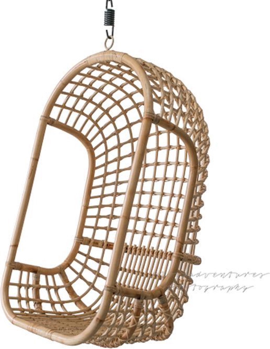 Hangstoelen - kinderhangstoel licht rotan - hangstoel kinderen - draagkracht 100 kg - tot lengte 164 - kinderkamer