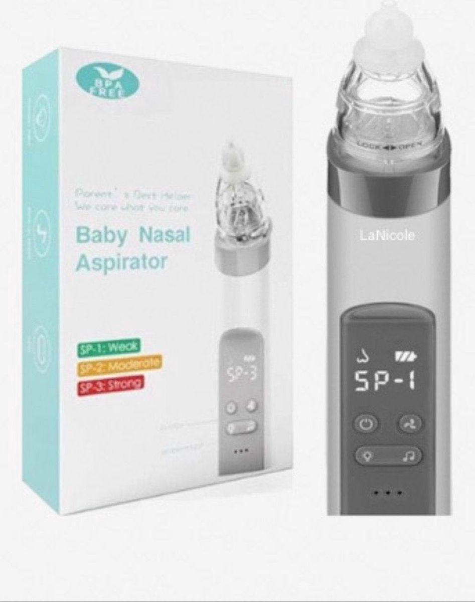 Neusreininger Baby – Elektrische Neuszuiger – Neus Aspirator met USB – Snotverwijderaar – Snoetenpoetser Peuter