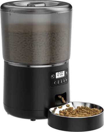 Automatische Voerbak 4 Liter Voor Hond En Kat Brokken Dispenser Met Timer Roestvrijstalen Kom Auto Feeder Voor Katten en Hond accessoires