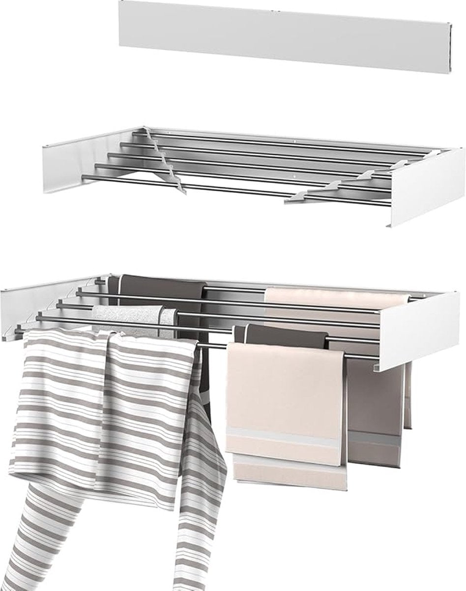 Wanddroogrek - Wasrek - Droogrek - Wand Droogrek - Wanddroogrek Inklapbaar - Was Drogen