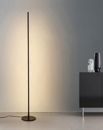 Bolt Electronics - Minimalistische Staande Lamp - Zwarte Vloerlamp - Dimbaar met afstandsbediening