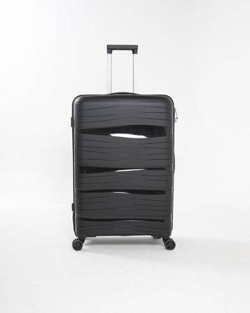 Milano - Lichtgewicht reiskoffer - 24 inch - 65L - Compact Formaat M - 67x42x27 cm - Met ingebouwd TSA-slot - Zwart