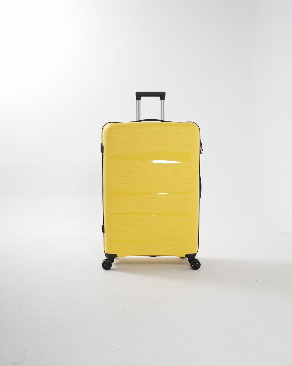 Sydney - Lichtgewicht handbagage trolley - 20 inch - 39L - Compact Formaat S - 56x38x23 cm - Met ingebouwd TSA-slot - Geel