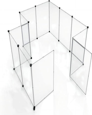 Kattenren voor Binnen - 204 x 102 x 71 cm - Konijnenren - Puppyren - Knaagdierenren - Ren voor Kitten en Puppy - Verstelbaar - Op Maat te Maken