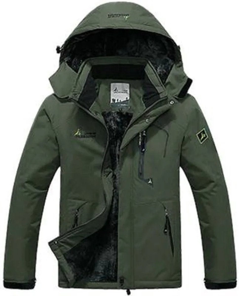 SPARK JOY® - Winter Parka Mannen - Winterjas Heren - Wint dicht - Maat L - Army Green