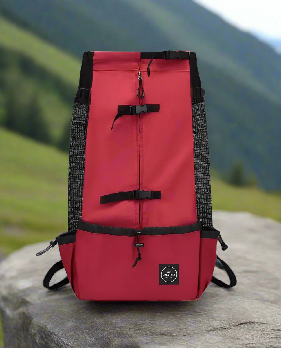 Hondenrugzak - hondendrager - rood - M