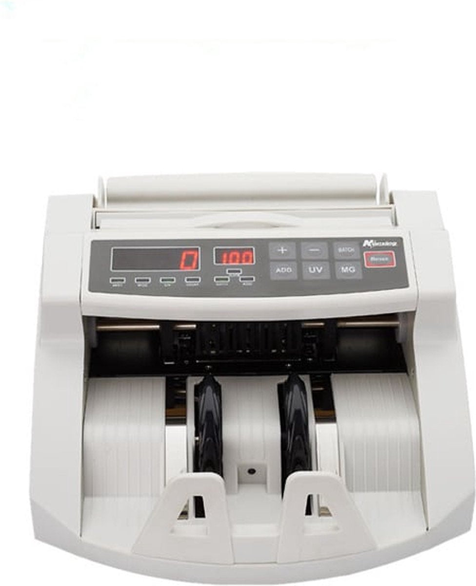 Geldtelmachine - tot 300 biljetten - 28,9x25,5x18 cm - wit