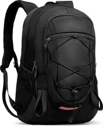 Rugzak voor heren, 40 liter, wandelrugzak, trekkingrugzak, waterdichte reisrugzak, uniseks, volwassenen, waterbestendig, outdoor rugzak voor klimmen, kamperen, paardrijden, reizen, Zwart 40 l