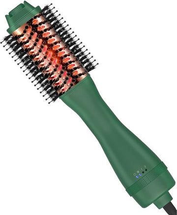 Roterende Fohnborstel - Roterende Krulborstel - Roterende Fohnborstel Voor Korthaar - Roterende Heteluchtborstel - Roterende+Fohnborstels - Groen