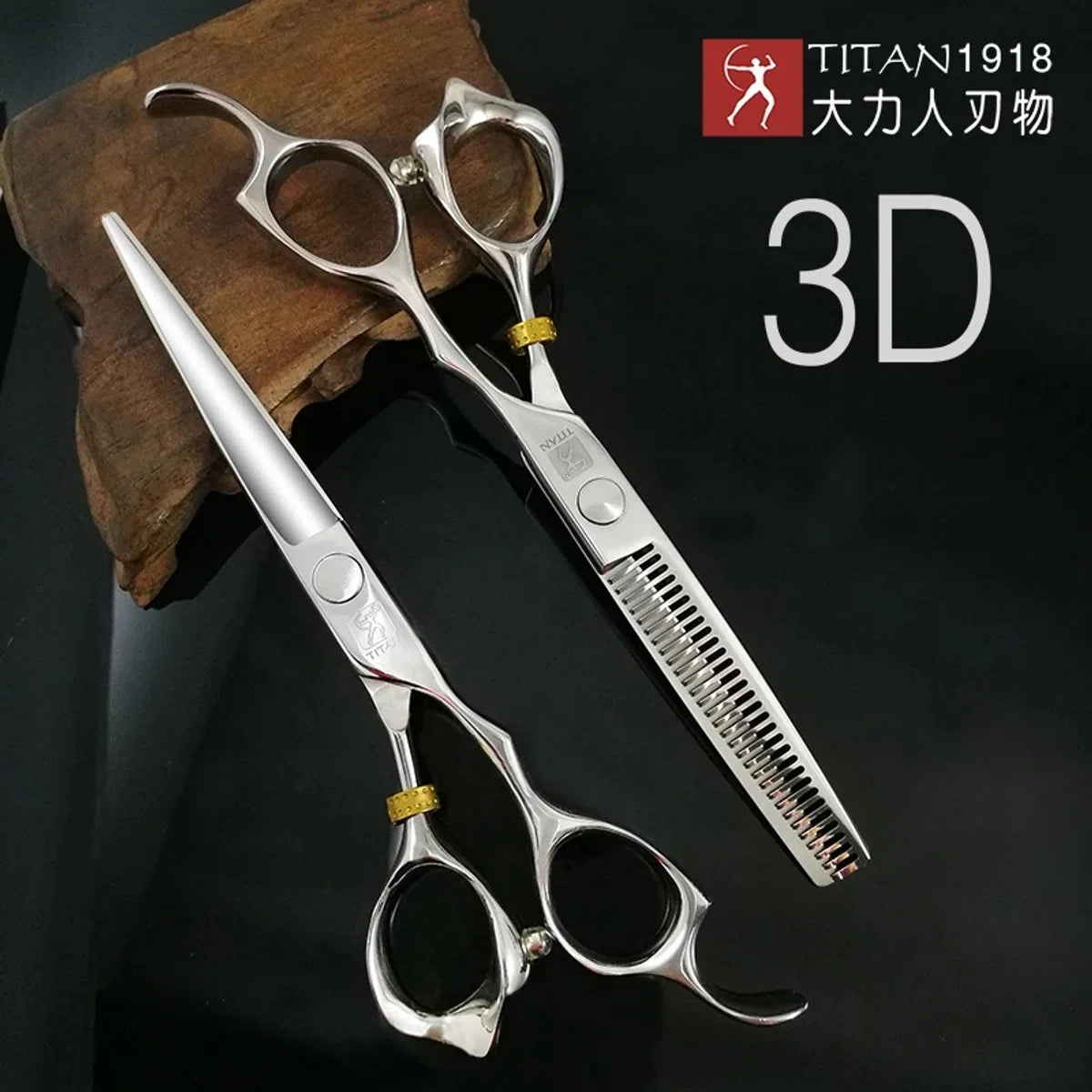 Professionele Kappersschaar Set 6 Inch + Knipschaar & Uitdunschaar