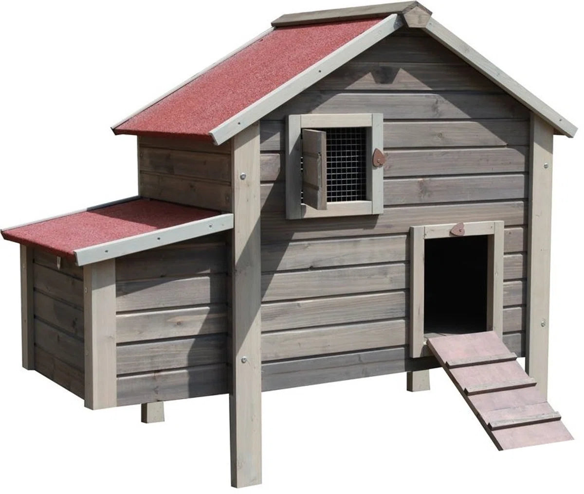 Kippenhok Anna - Bruin - 121 x 62,5 x 105 cm