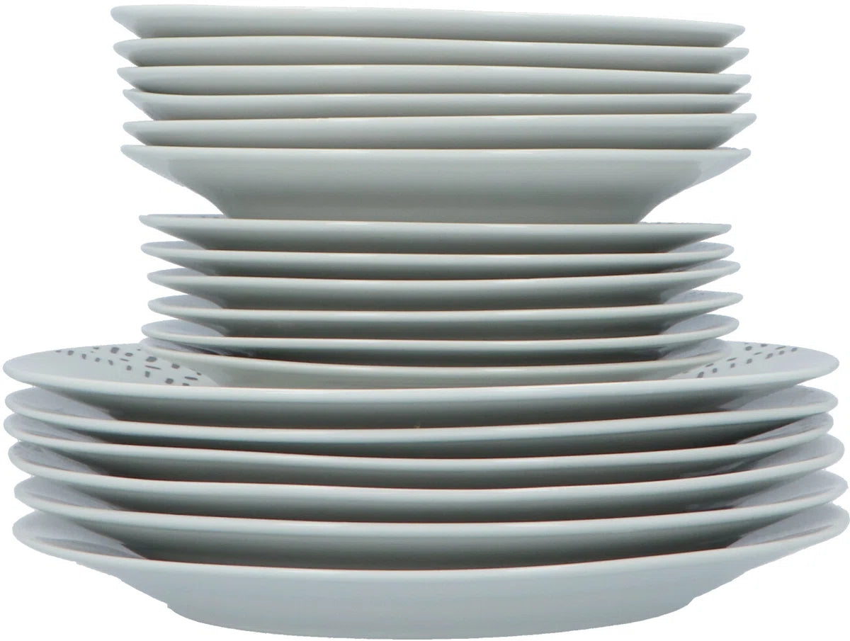 Porseleinen Serviesset Stripes 6 persoons 18-delig