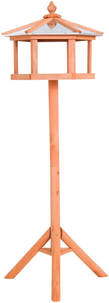 Voederhuisje voor vogels staand - Voederhuis voor vogels - Vogelvoederhuisje - Met standaard en zinken dak - Ø 40 x 110 cm