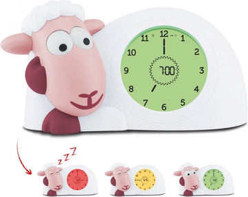 Sam Slaaptrainer - Met nachtlamp functie en slaaptimers - Roze / Wit