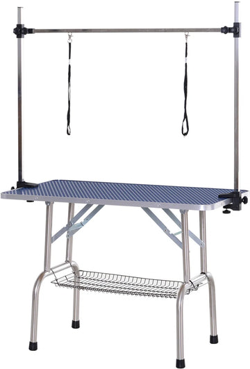 Trimtafel - Trimtafels voor honden - Honden trimtafel - Met dubbele aanlijn optie - 107L x 60B x 170H cm