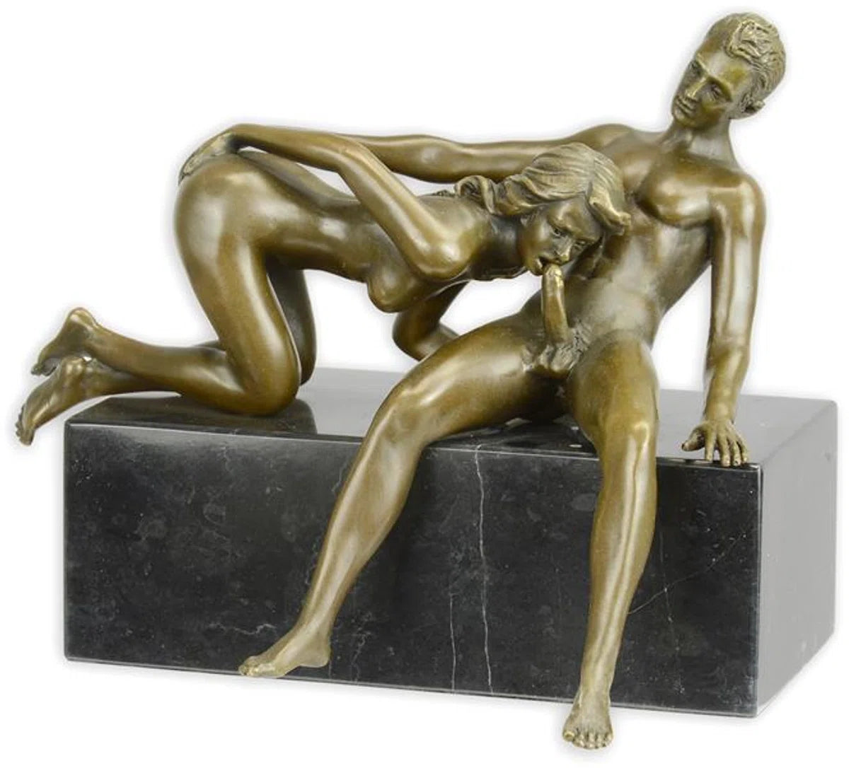 Bronzen beeld - Erotisch sculptuur - Naakt - 15,7 cm hoog