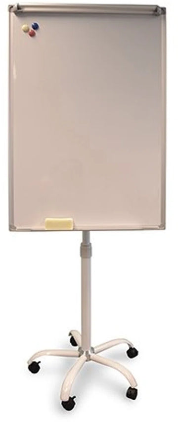 Flipover verrijdbaar 70 x 100 cm met papierklem en afleggoot