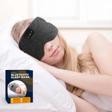 Bluetooth slaapmasker (premium) - Beste keuze - 100% verduisterend - Ultraplatte 'spons speakers' (perfect voor zijslapers) - Koel en ademend materiaal - Volledig verstelbaar - Excellente geluidskwaliteit - Batterij: 13 uur - Antraciet (limited)