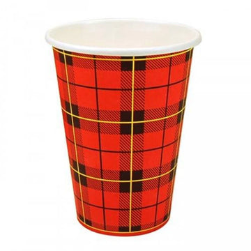 Koffiebeker karton 180cc / 7.5 oz | Schotse Ruit | 180 ml | Doos 2500 stuks