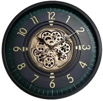 klok - wandklok Lucas - Wandklok modern - Wandklok industrieel - 66 cm