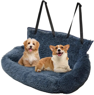 Autostoel Hond - Automand Honden - Hondemand Auto - Hondenmand - Hondenstoel - Geschikt Voor Honden Tussen 5-50kg - Navy