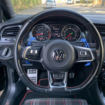 Premium Aluminium Flippers DSG geschikt voor golf 7 GTI R Scirocco Passat Volkswagen – Blauw