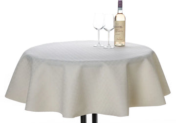 Tafelbeschermer uni - wit embossed rol van 140cm x 20mtr.