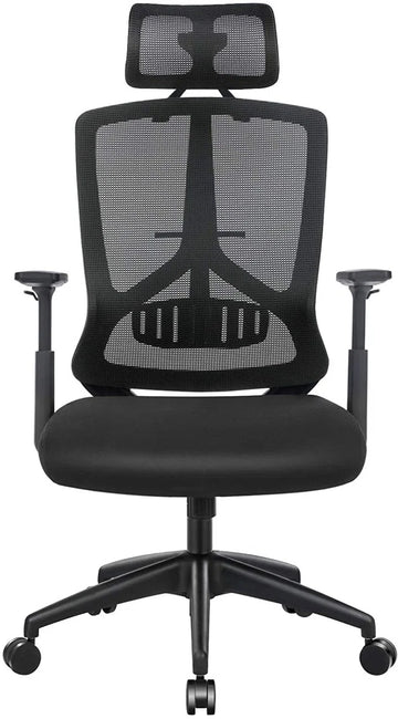 Ergonomische Bureaustoel - Comfortabele en Verstelbare Bureau Stoel - Zwart