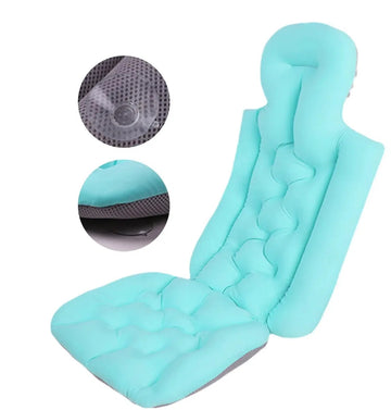Luxe Bad Kussen - Blauw - Anti-Slip Spa Head Rest Kussen Back Support - Baden - Waterproof Baby Kussen - Bio Materiaal