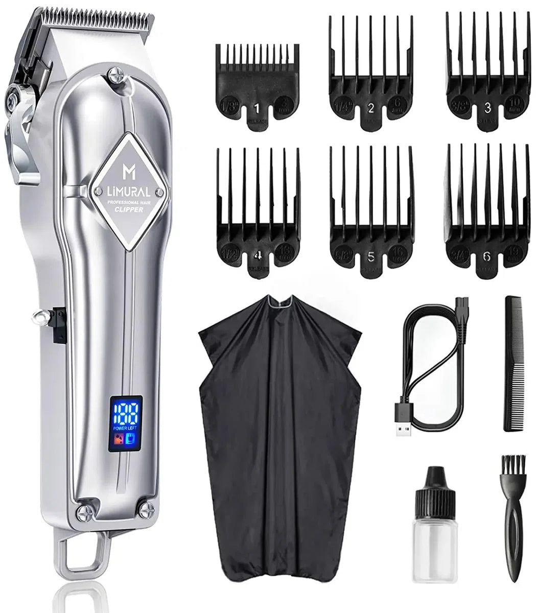 Skull Shaver - Hair Clipper - Tondeuse Mannen - Haartrimmer - Trimmer - Scheerapparaat Heren - Voor Hoofdhaar - Draadloos - Zilver